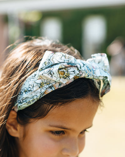 Aqua Headband with Bow Detail